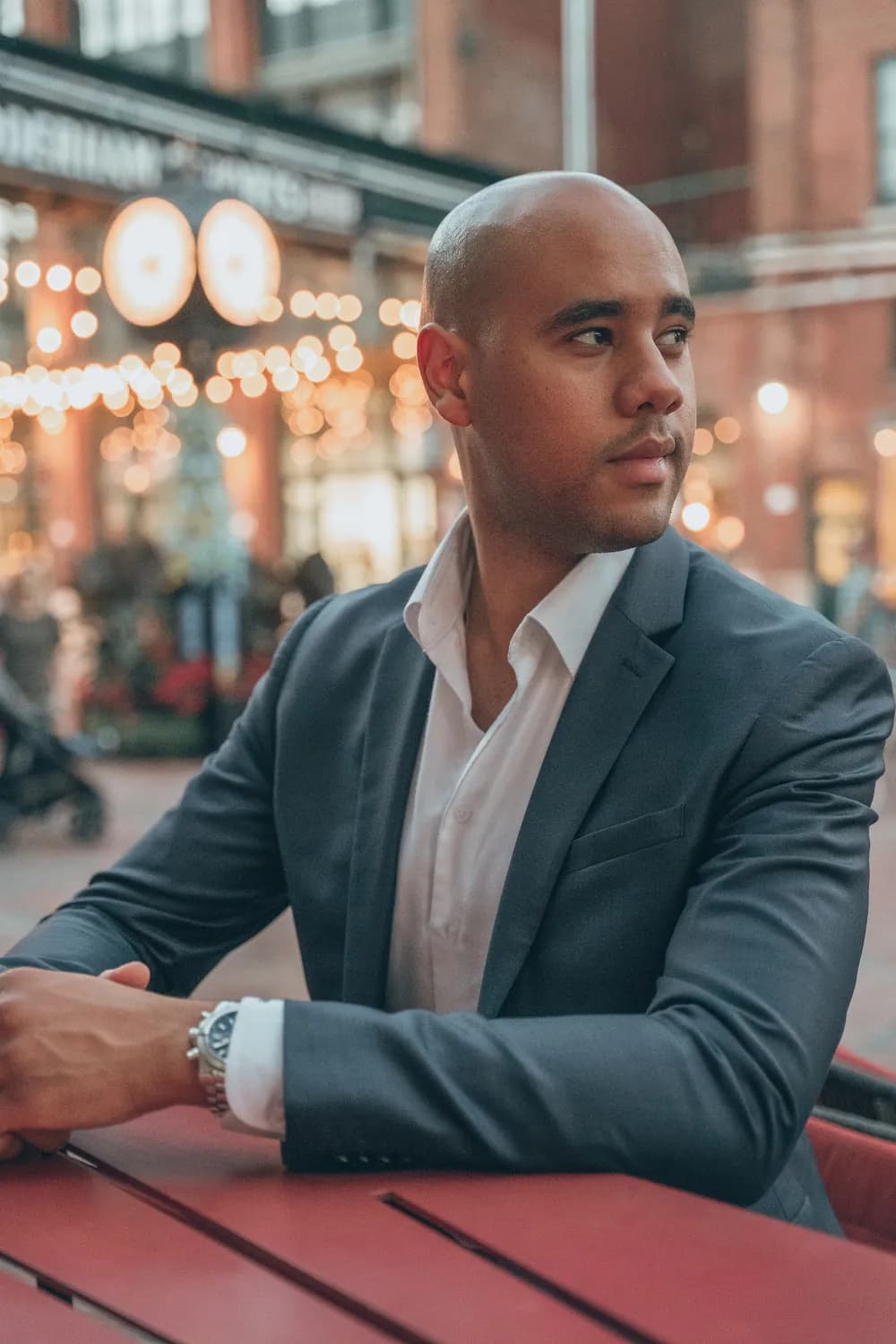 Modern Gent client, photographed in a real place from his own life